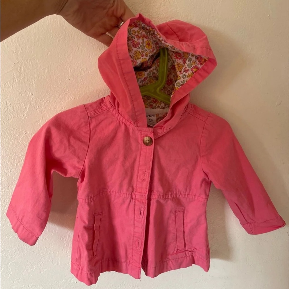 Carters pink baby coat 18 mo